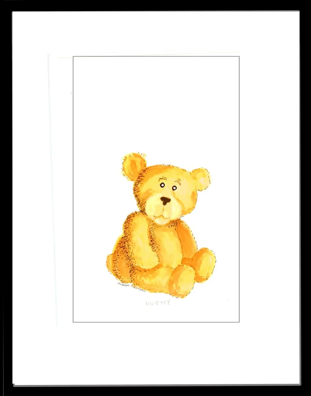 en litt forvirret lekebamse